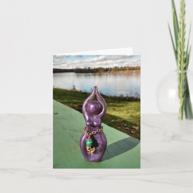 Cartão Caprinos no rio Todas as Ocassões (Frente)