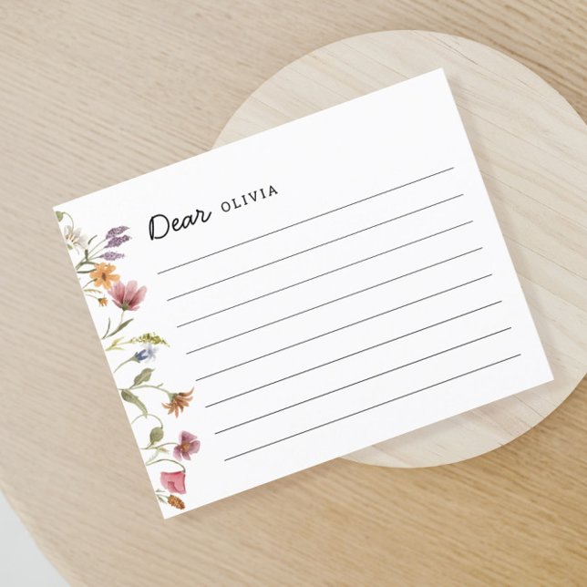 Cartão cápsula de primeiro aniversario Floral de F (Criador carregado)