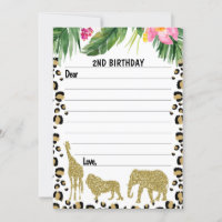 Cartão Cápsula Horário Safari Dourado Cheetah Impr