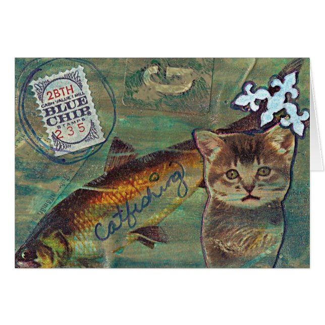 Cartão Captura de chicote azul (Frente Horizontal)