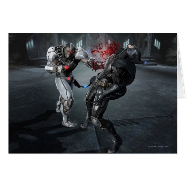 Cartão Captura de tela: Cyborg vs Batman (Frente Horizontal)