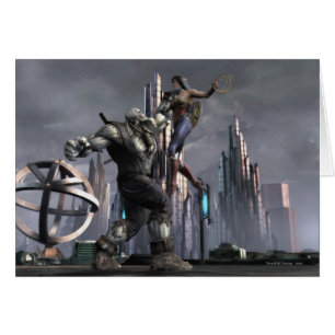 Cartão Captura de tela: Grundy vs Mulher Maravilha