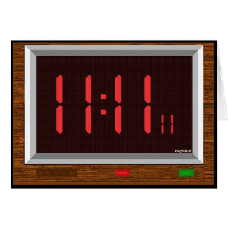 Cartão Captura Ya do pulso de disparo do 11:11 "mais