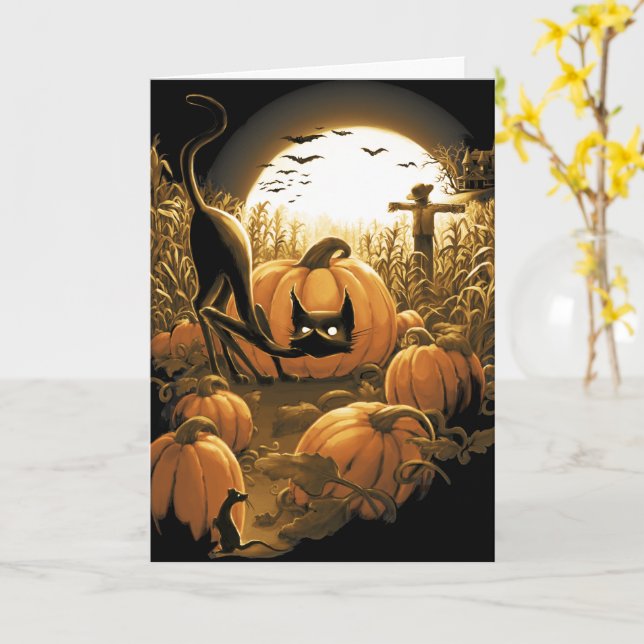 Cartão Capturado num Patch Spooky (Flor Amarela)