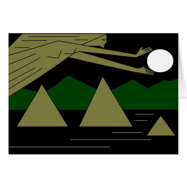 Cartão Capturar A Lua (Frente Horizontal)