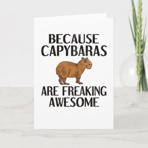 Cartão Capybara Lover Rodent Carpincho Animal Capybara