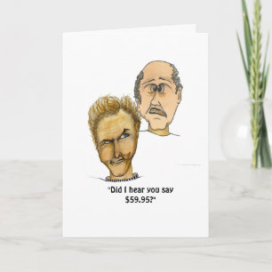 Cartão Cara 60º aniversário engraçado