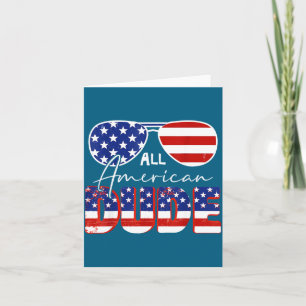 Cartão Cara Americana do Dia 4 de Julho Design