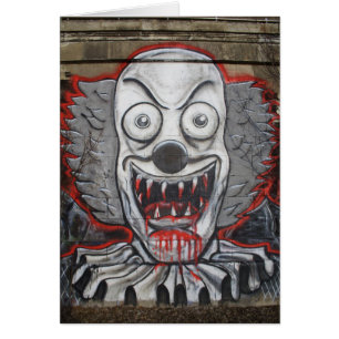 Cartão Cara assustador