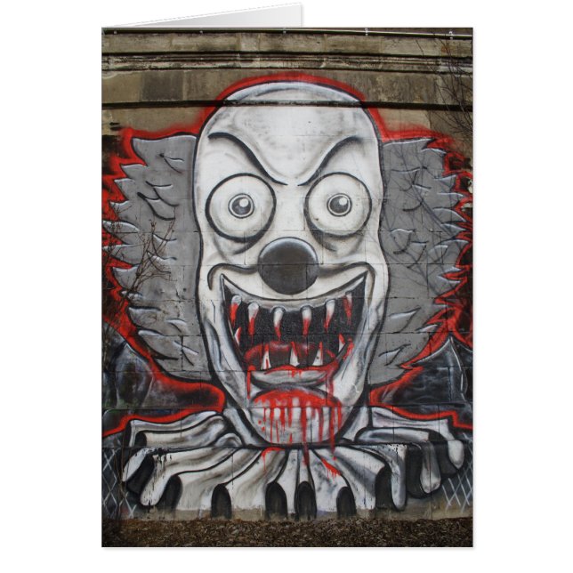 Cartão Cara assustadora (Frente)