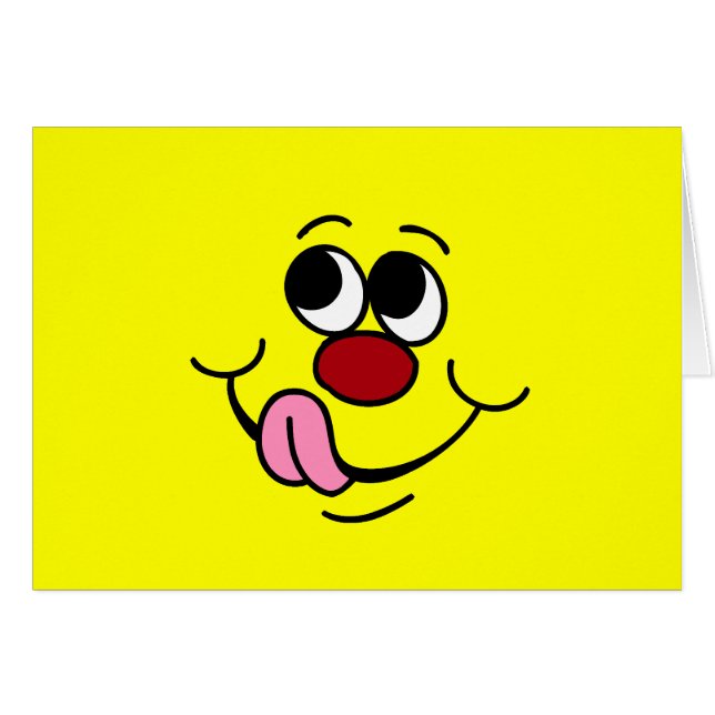 Cartão Cara ávida Grumpey (Frente horizontal)