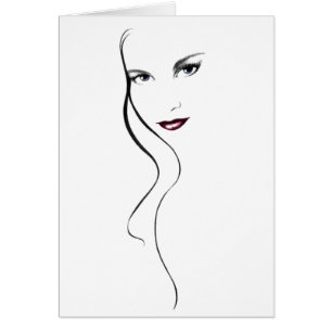 Cartão Cara de dama