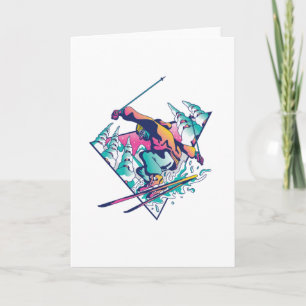 Cartão Cara de Esqui