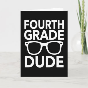Cartão Cara de Quarta Série Engraçado Aluno do Ensino Fun