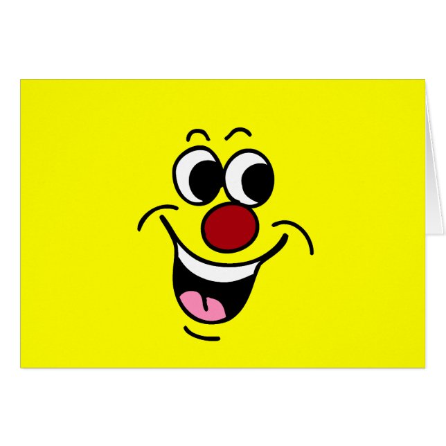 Cartão Cara de sorriso Grumpey (Frente horizontal)