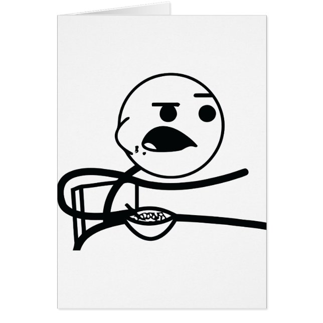 Cartão Cara do cereal (Frente)