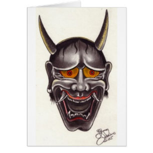 Cartão Cara do demónio