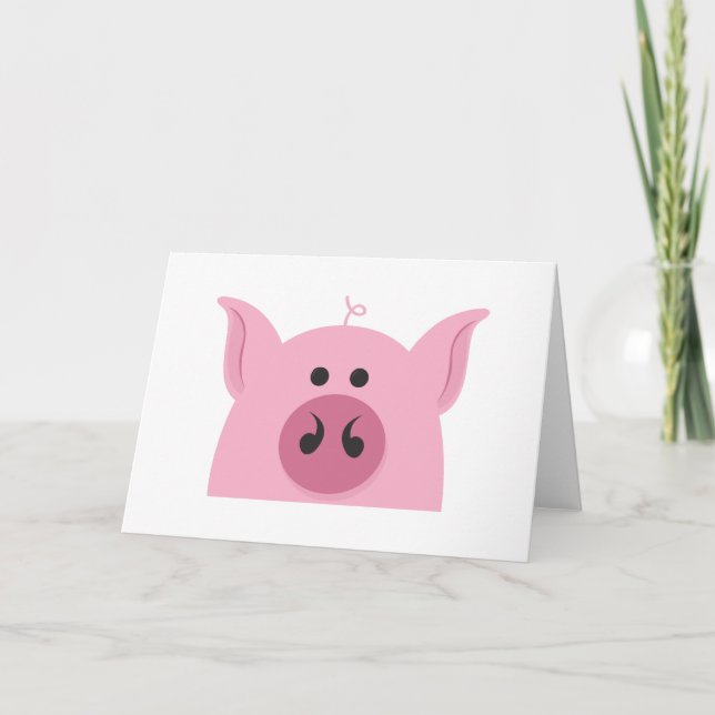 Cartão Cara do porco (Frente)