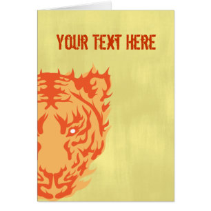 Cartão Cara do tigre