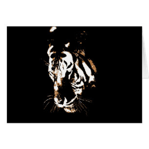 Cartão Cara do tigre