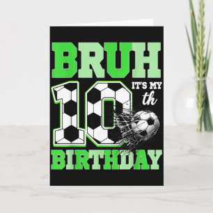 Cartão Cara é minha 10ª festa de aniversário de futebol A