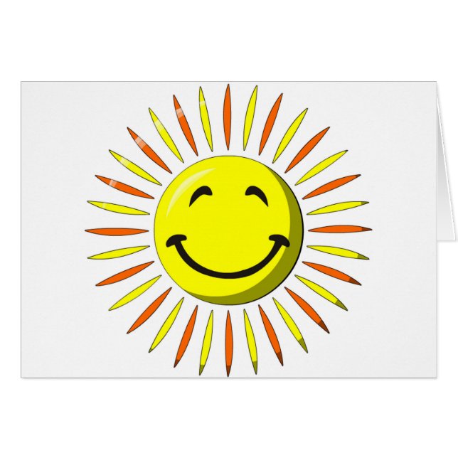 Cartão Cara ensolarada (Frente Horizontal)