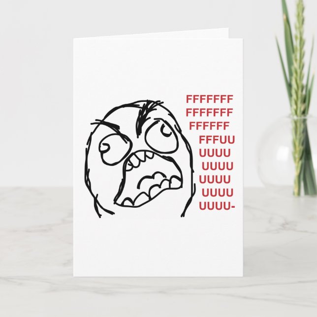 Cartão Cara fuuu fuuu (Frente)