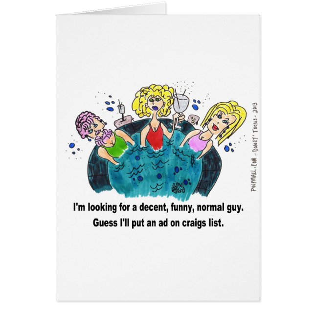 Cartão Cara normal e engraçada (Frente)