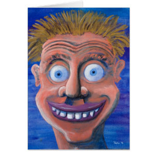 Cartão Cara pateta