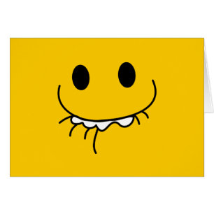 Cartão Cara Repressed do riso