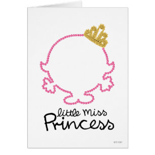 Cartão Cara vazia pequena da senhorita princesa