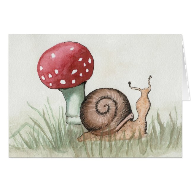 Cartão Caracol e Coguete (Frente Horizontal)