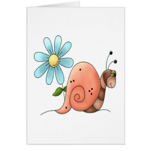 Cartão caracol lento