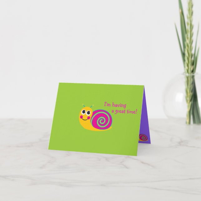Cartão Caracol Notecard (Frente)