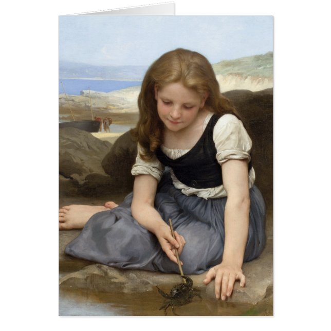 Cartão Caranguejo de William-Adolphe Bouguereau (Frente)