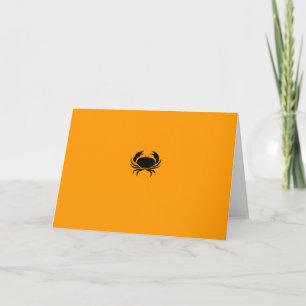 Cartão Caranguejo-preto-em-laranja-no-oceano