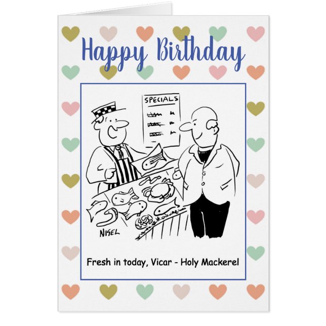 Cartão Carapau vendido pelo Fishmonger a Vicar (Frente)