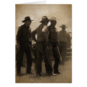 Cartão Caras de marcagem com ferro quente