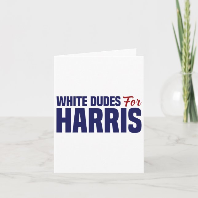 Cartão Caras Para Harris (Frente)