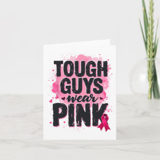 Cartão Caras resistentes Vestem cor-de-rosa consciência s