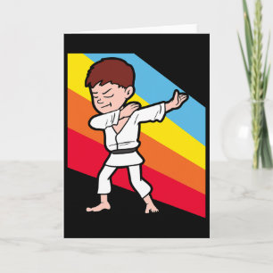 Cartão Caratê Judô Jujutsu Taekwondo Kickboxing Dabbing D