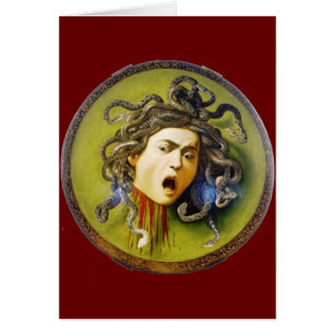 Cartão Caravaggio Medusa Belas Arte