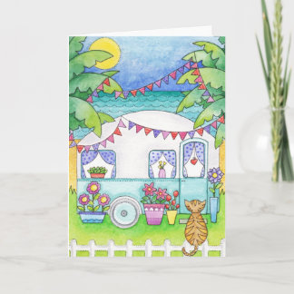 Cartão Caravan Art Greeting Card