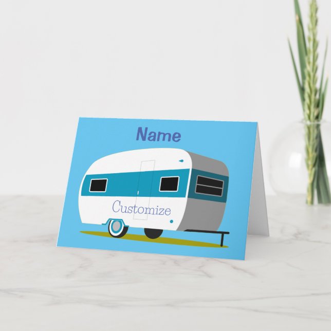 Cartão Caravana Camper RV Thunder_Cove (Frente)