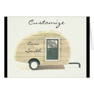 Cartão Caravana do cigano do reboque da lágrima do