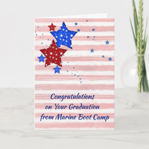 Cartão Card for Graduation from Marine Boot Camp