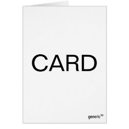 Cartão CARD por TM genérica