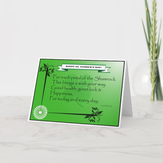 Cartão Card_St. O dia de Patrick (Frente)