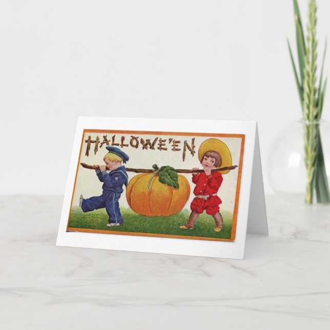 Cartão Card-Vintage Halloween (Frente)