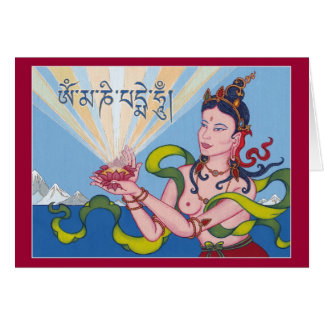 Cartão CARDE a deusa de oferecimento (Dakini) - com